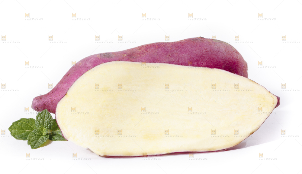 白底上摆放着海南桥头地瓜