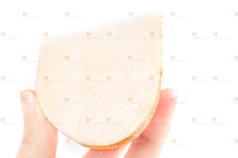 白底上摆放着沙葛