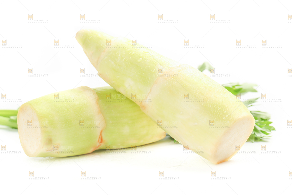 白底上的茭白