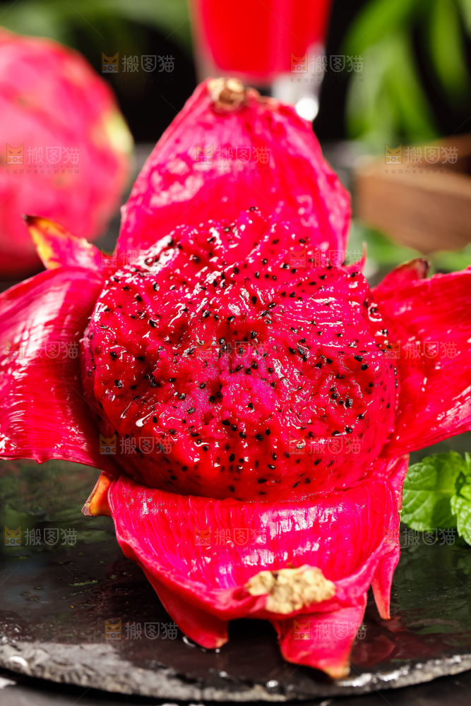 深底上的金都一号红心火龙果