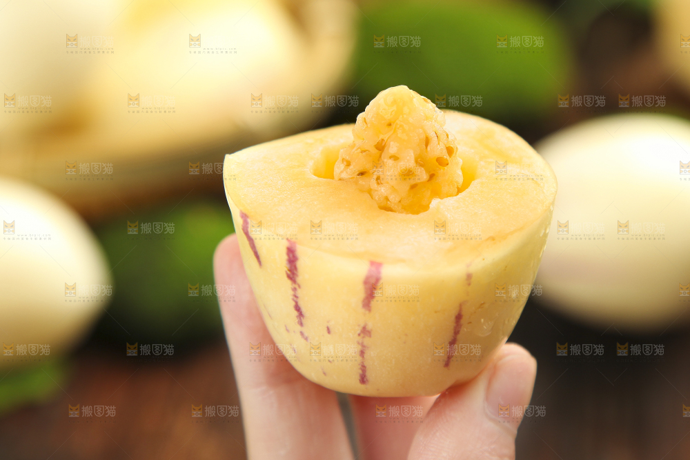 手里拿着人参圆果