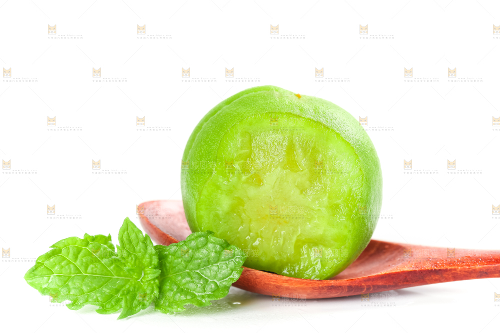 白底上的诏安青梅