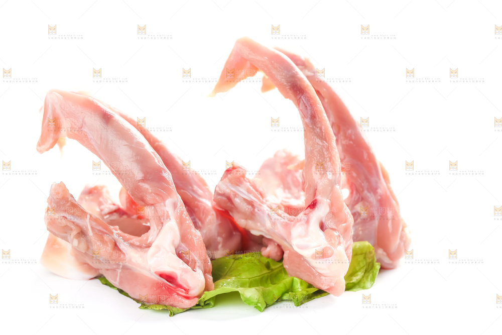 白底上的鸭锁骨