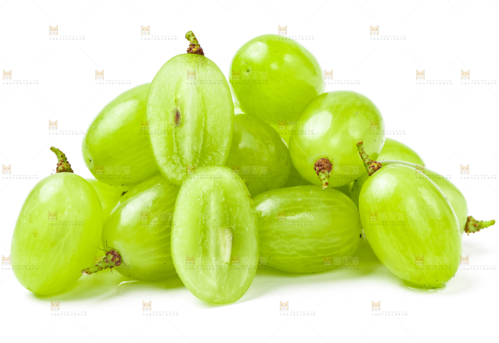 白底上放着维多利亚青提