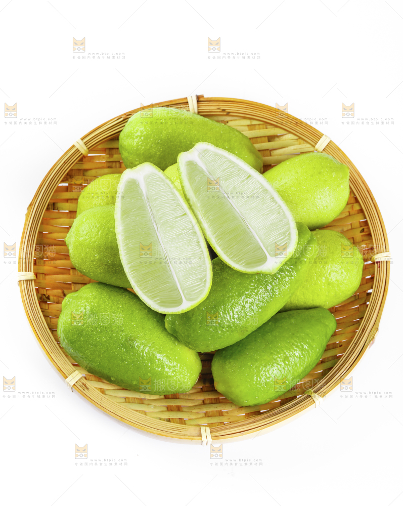 篮子里的无籽香水柠檬