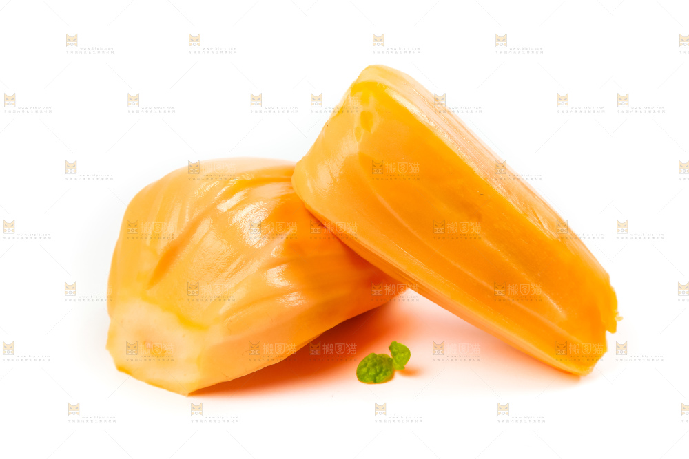 白底上放着越南红心菠萝蜜