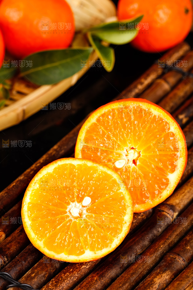 竹底上的四川沃柑