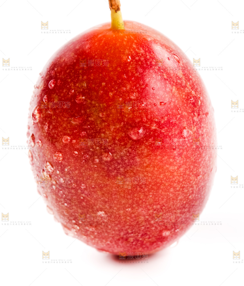 白底上放着紫皮百香果