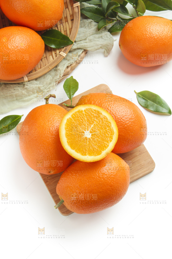 木板上的长虹脐橙