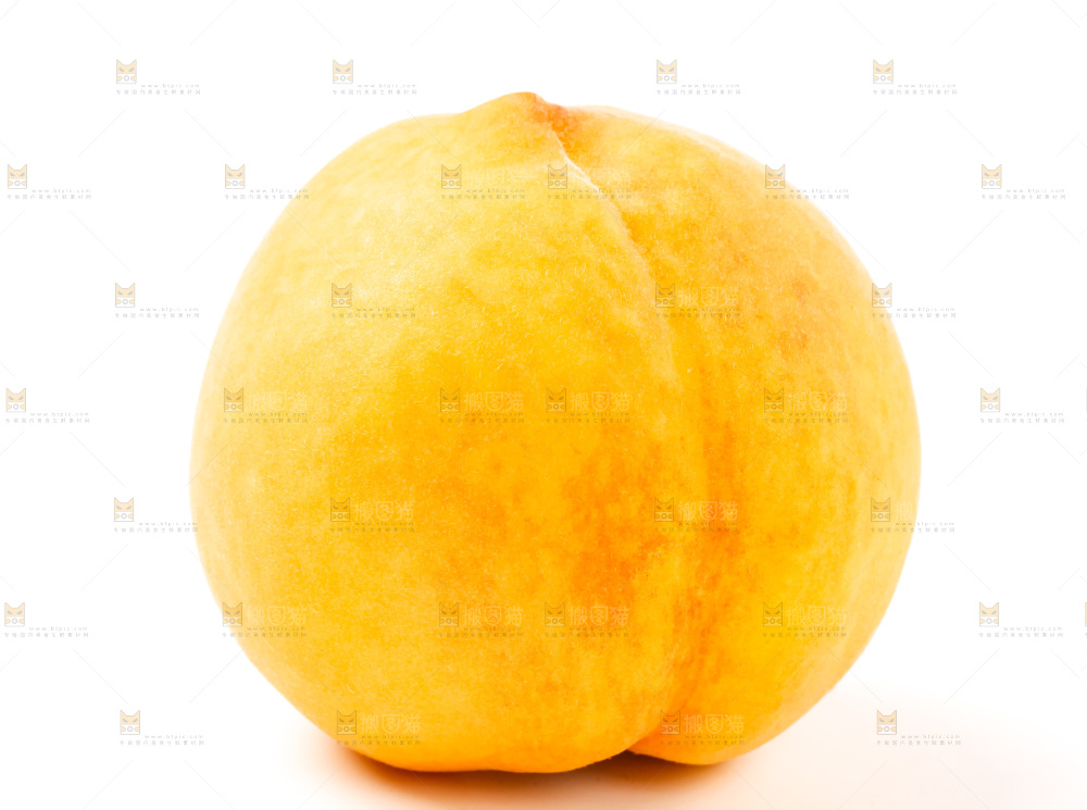 白底黄桃