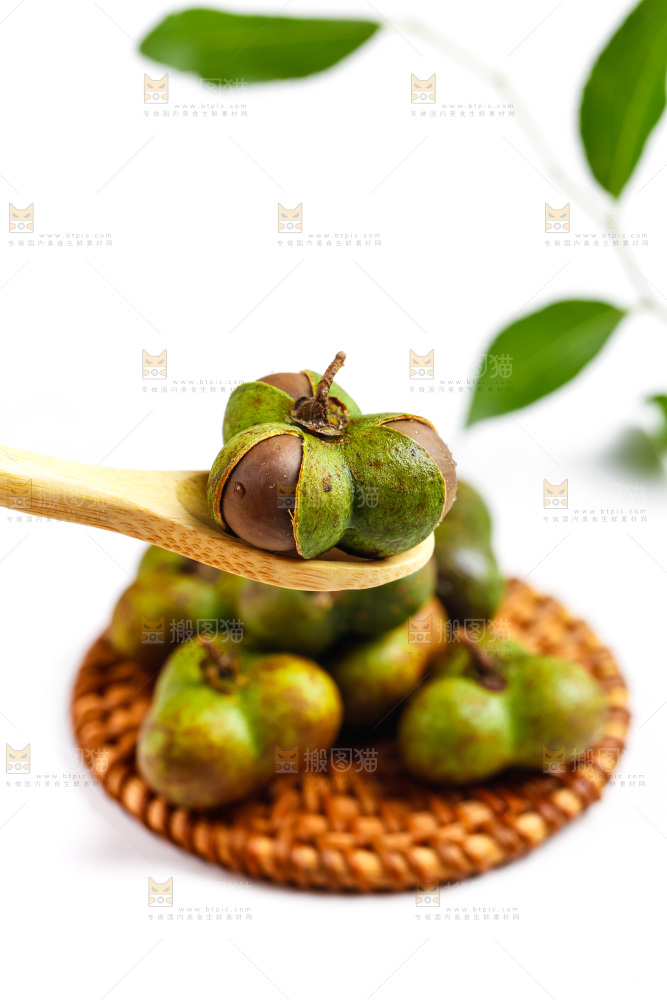 草垫子上的茶油籽
