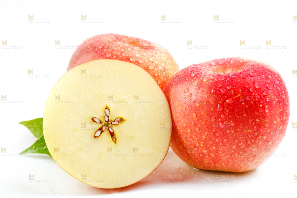 白底上的陕西红富士