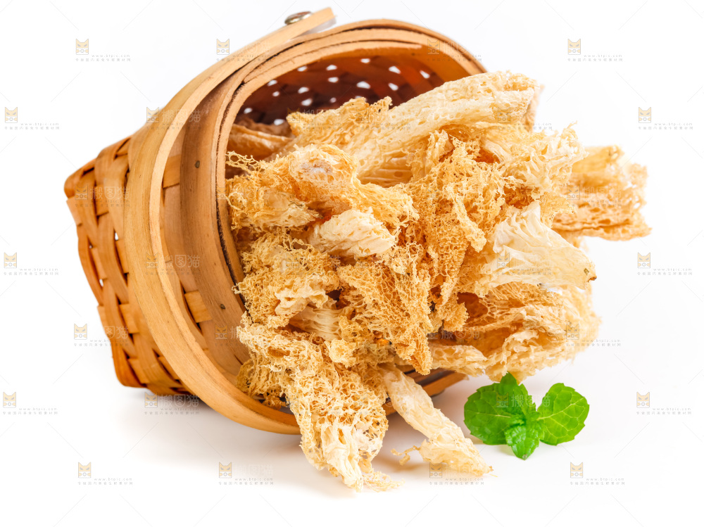 白底上的竹荪