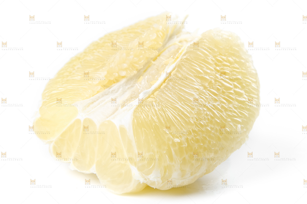 白底上的平和白心蜜柚