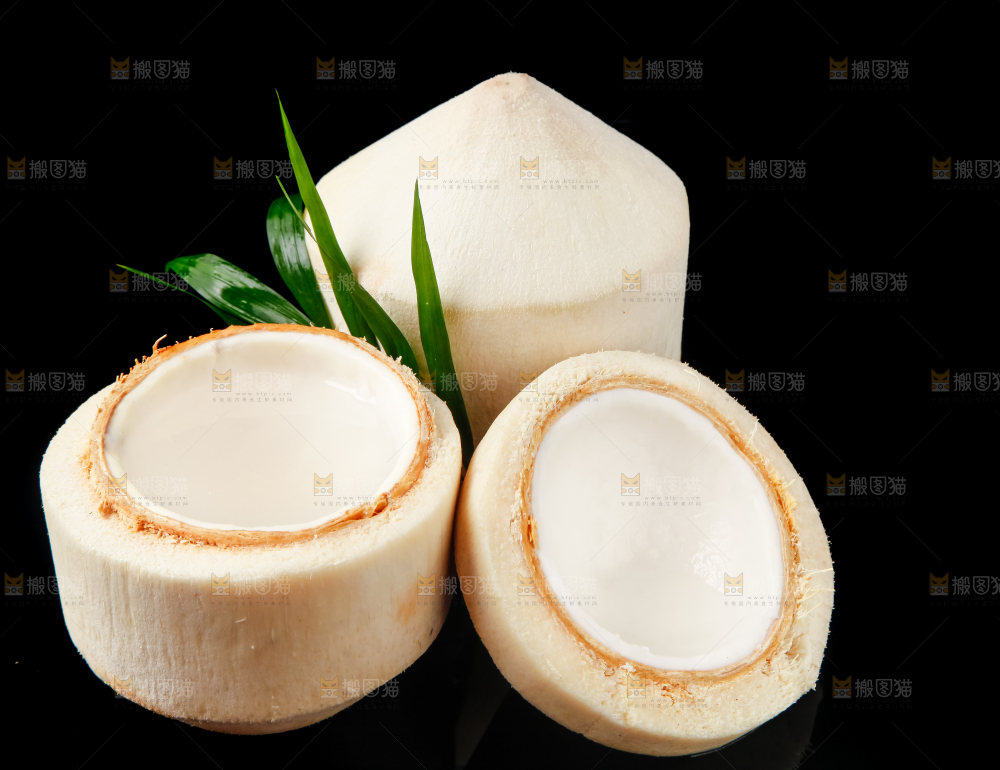 黑底上的青椰子