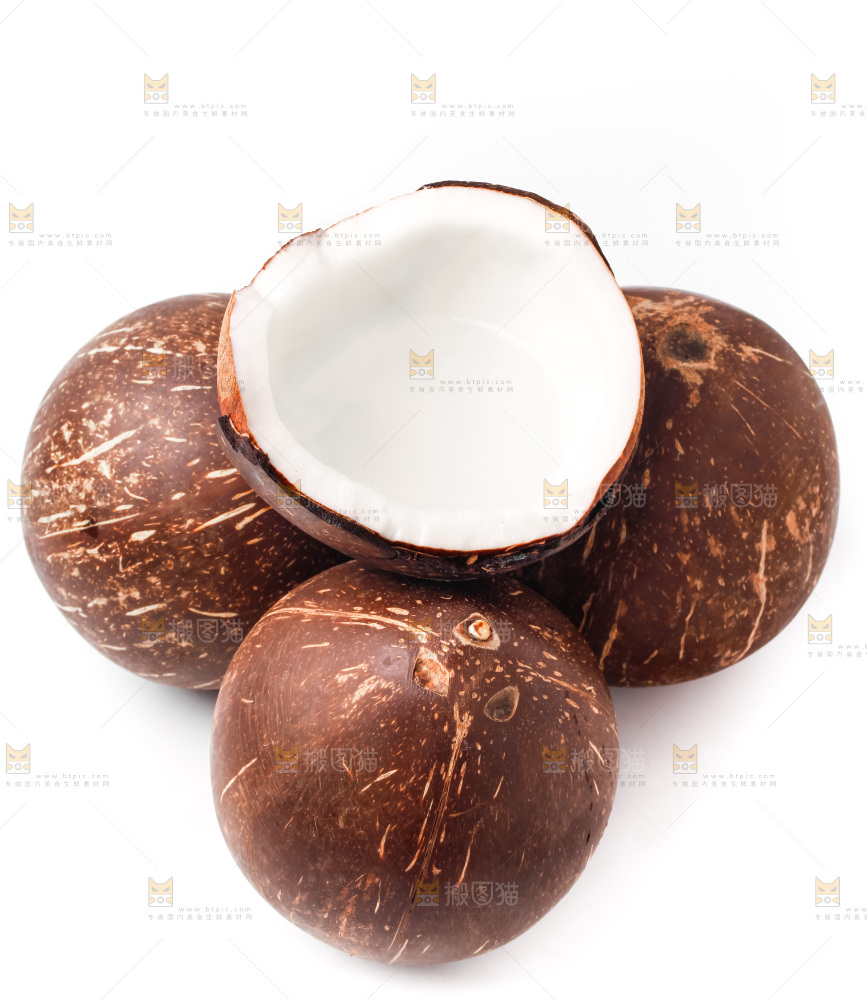 白底上放着椰王