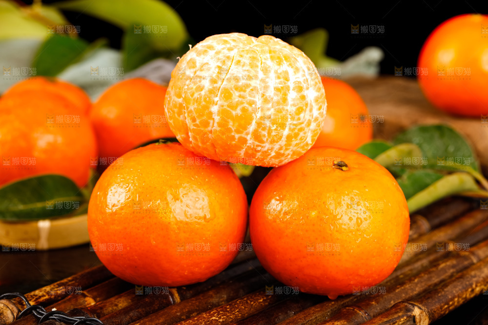 竹底上的四川沃柑