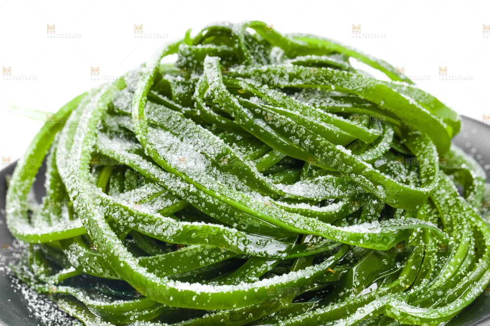 白格子上的海带丝