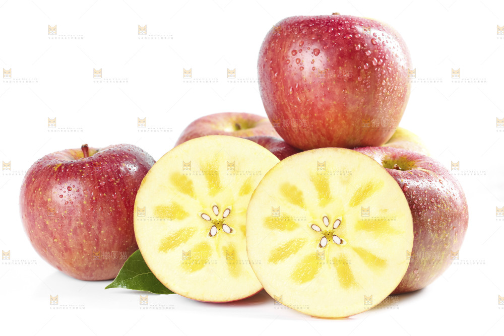 白底上放着大凉山丑苹果