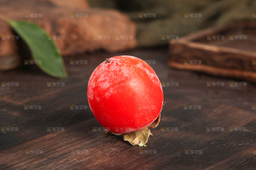 深底上的临潼火晶小柿子