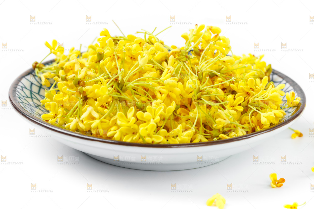 盘里的金桂花