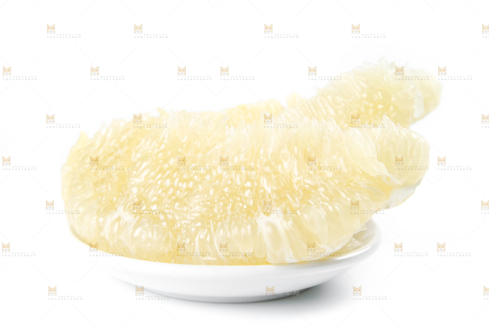 白底上的平和白心蜜柚