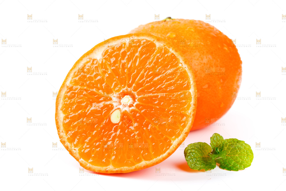 白底上放着广西沃柑