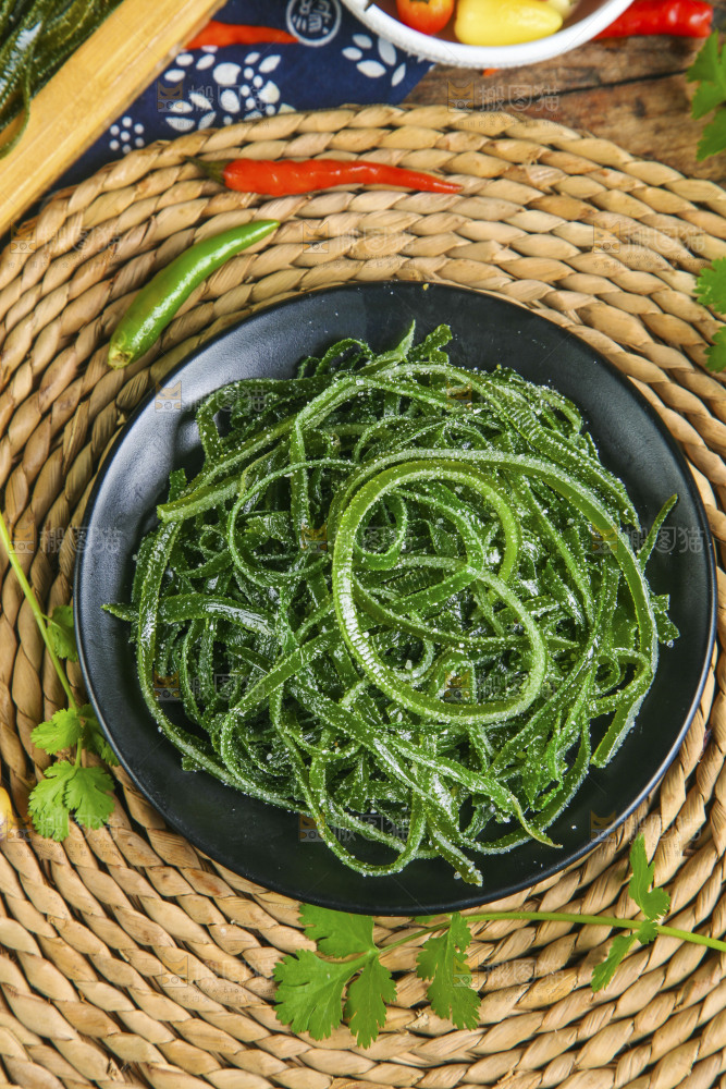 盘子里的荣成海带丝