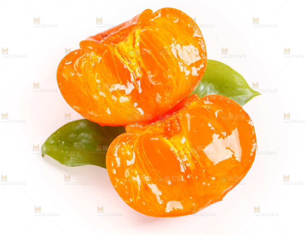 浅底上的甜柿子