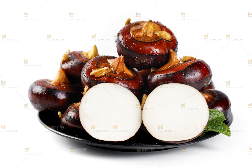 白底上放着广西马蹄