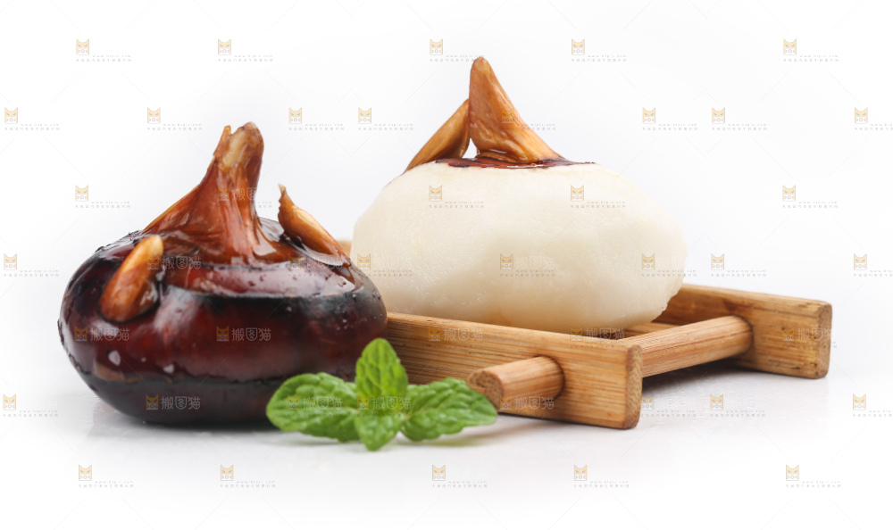 白底上放着广西马蹄