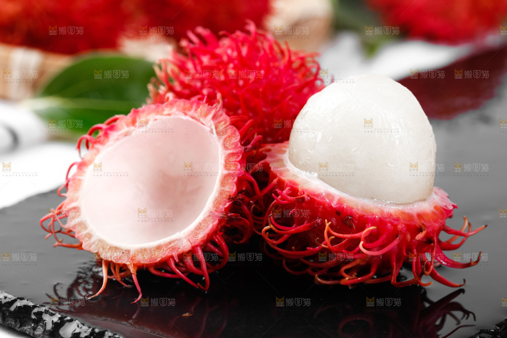 深底上的海南红毛丹