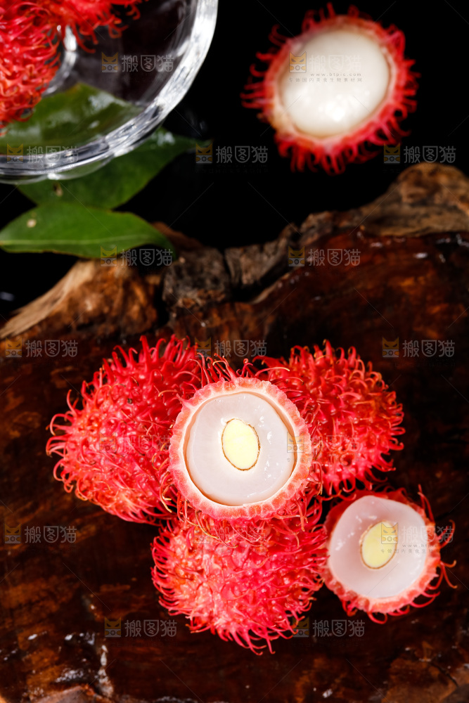 深底上的海南红毛丹