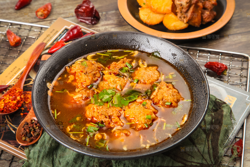 碗里的红烧豆圆子