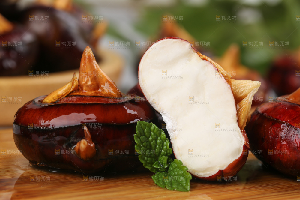 木板上放着广西马蹄