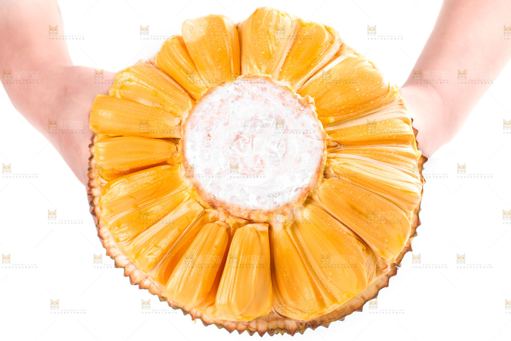 碟子里装着越南菠萝蜜