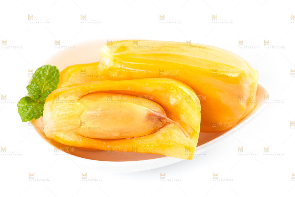 碟子里装着越南菠萝蜜