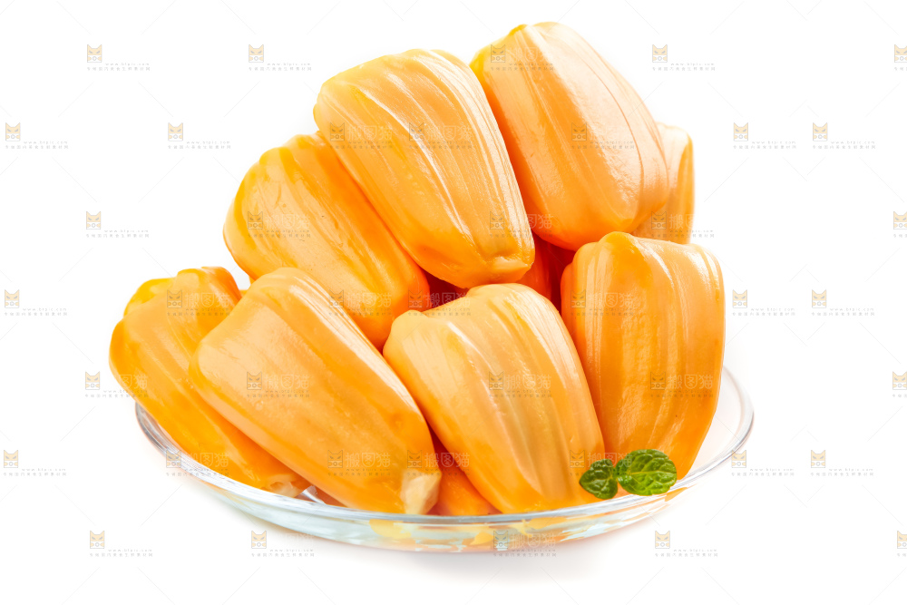 盘子里装着菠萝蜜