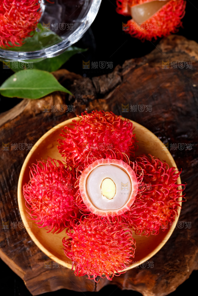 深底上的海南红毛丹