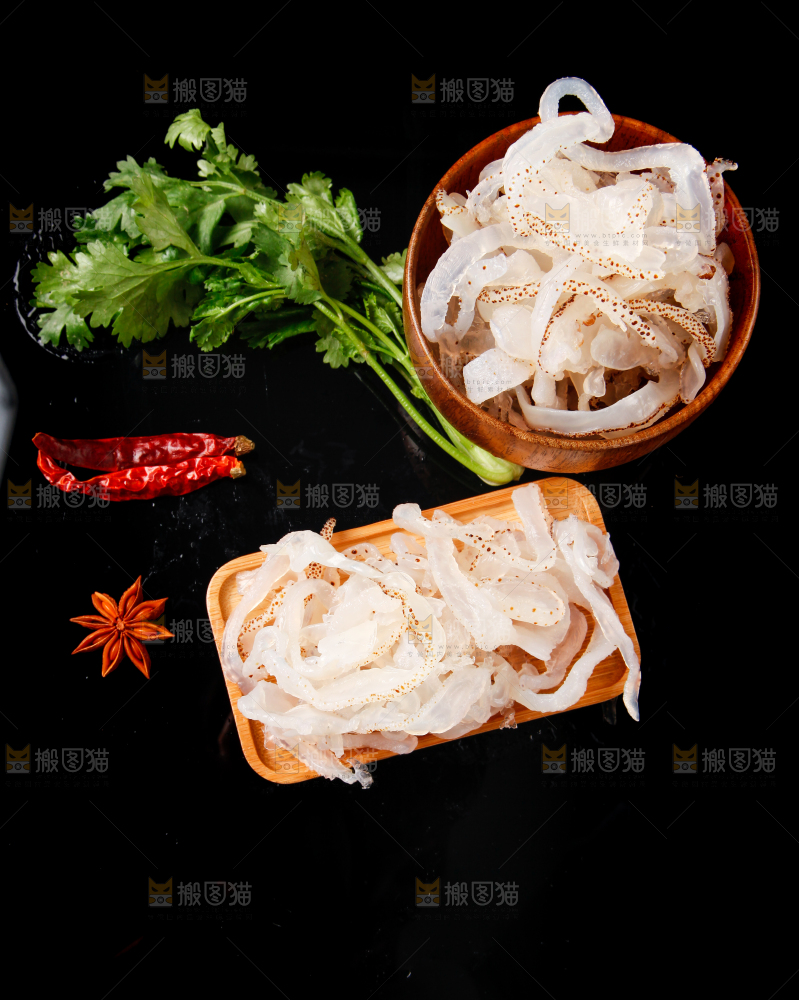 黑底上的珊瑚海蜇