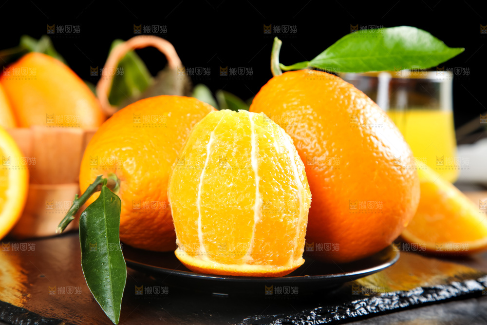 石板上的秭归脐橙