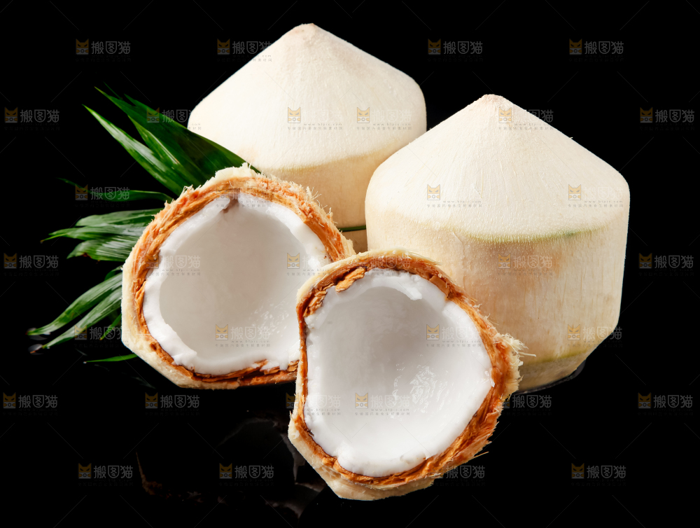 黑底上的青椰子