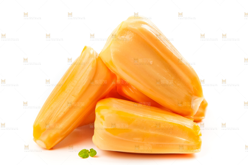 白底上放着越南红心菠萝蜜