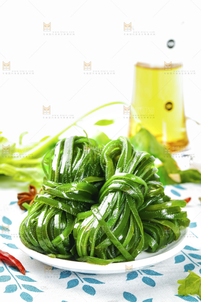 花布底上的山东海带丝