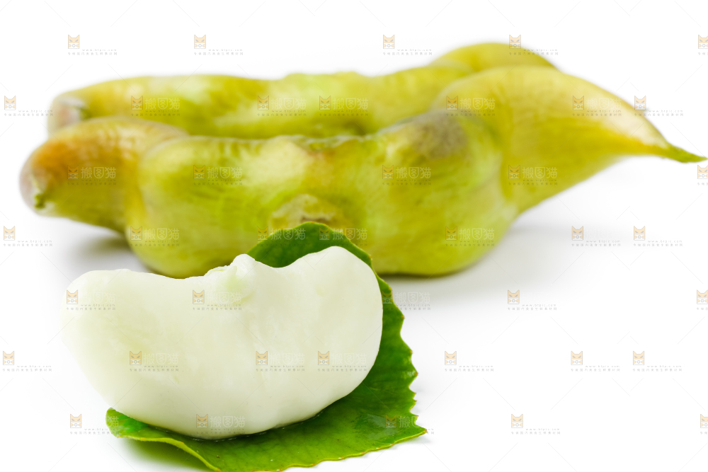 白底上放着洪湖菱角