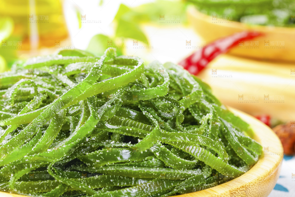 盘子里的荣成海带丝