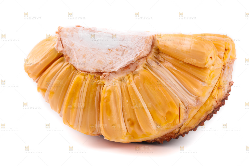 白底上的泰国菠萝蜜