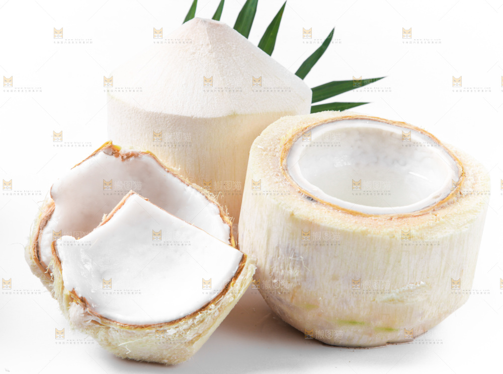 白底上的香水椰青