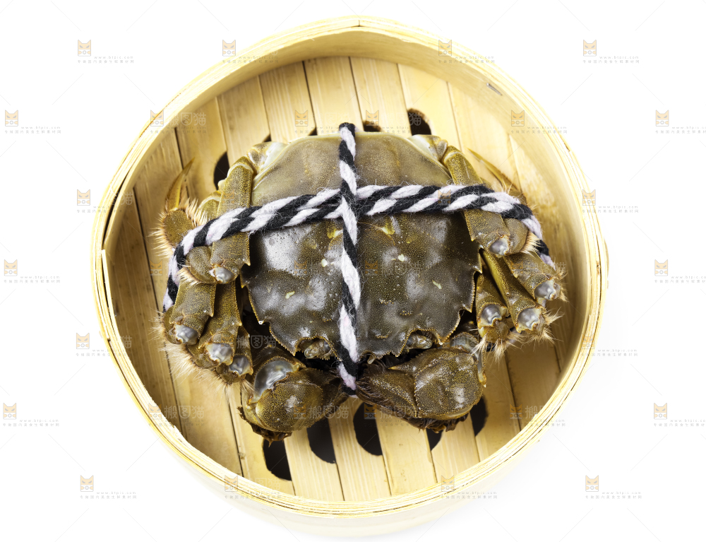 蒸笼里装着大闸蟹