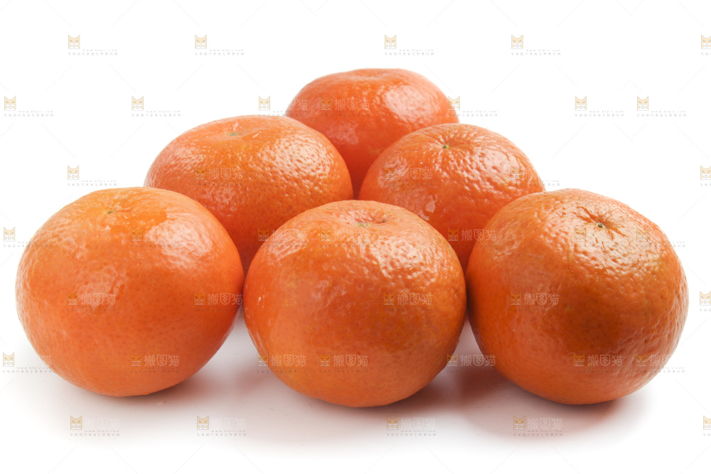 白底上的云南沃柑